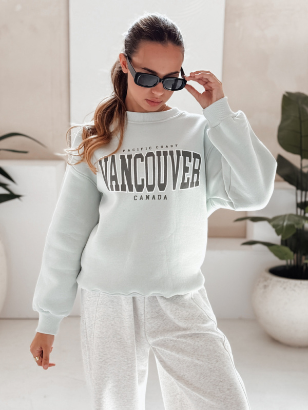 Dámská oversize mikina VANCOUVER Barva mintová DSTREET BY1226 Barva: Zelená - světle, Velikost: S