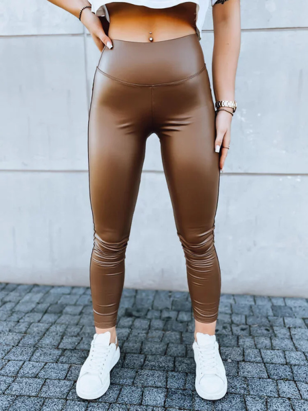 JEWELS velbloudí voskované dámské legíny Dstreet UY1703 Velikost: M