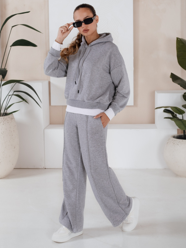 SANELIS dámská tepláková souprava šedá Dstreet AY0986 XL