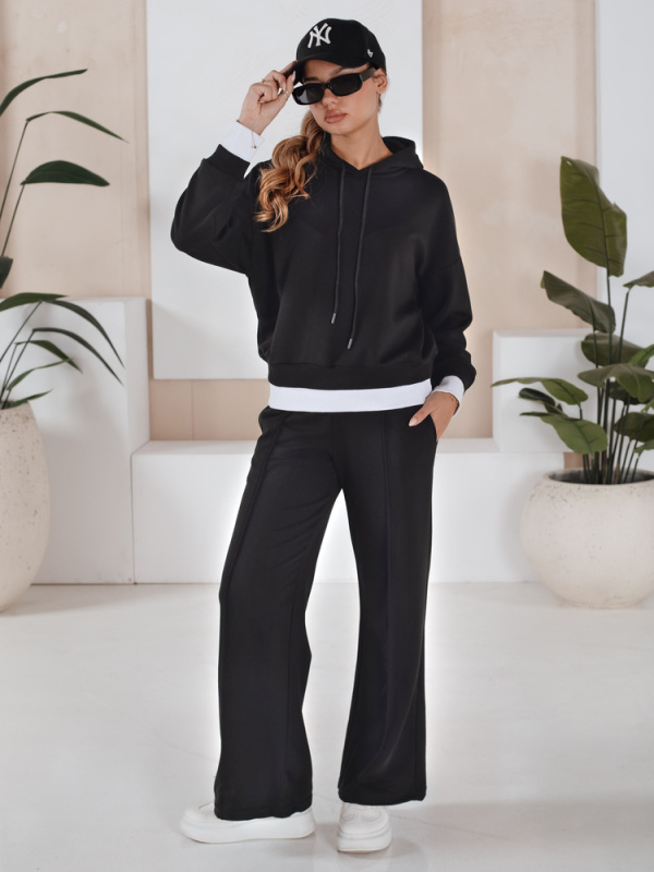 Dámská tepláková souprava SANELIS černá Dstreet AY0984 S