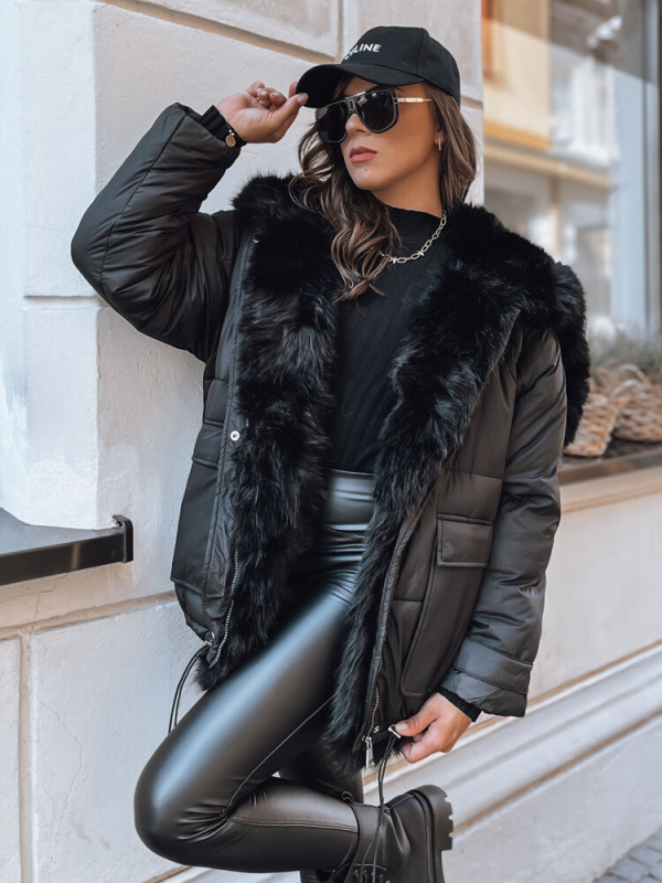 Dámská zimní bunda BRILLIANCE Barva černá DSTREET TY3908 Barva: Černá, Velikost: L