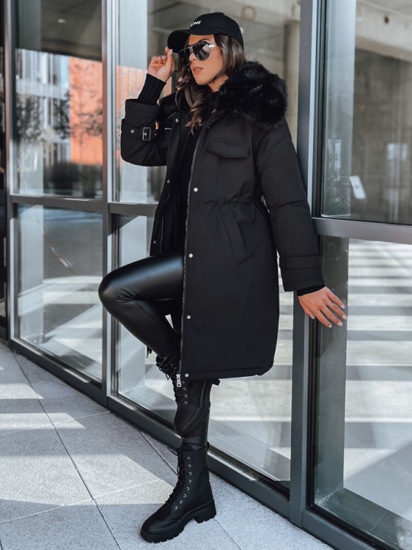 Dámská bunda parka MARBLIS Barva černá DSTREET TY3918 Barva: Černá, Velikost: M