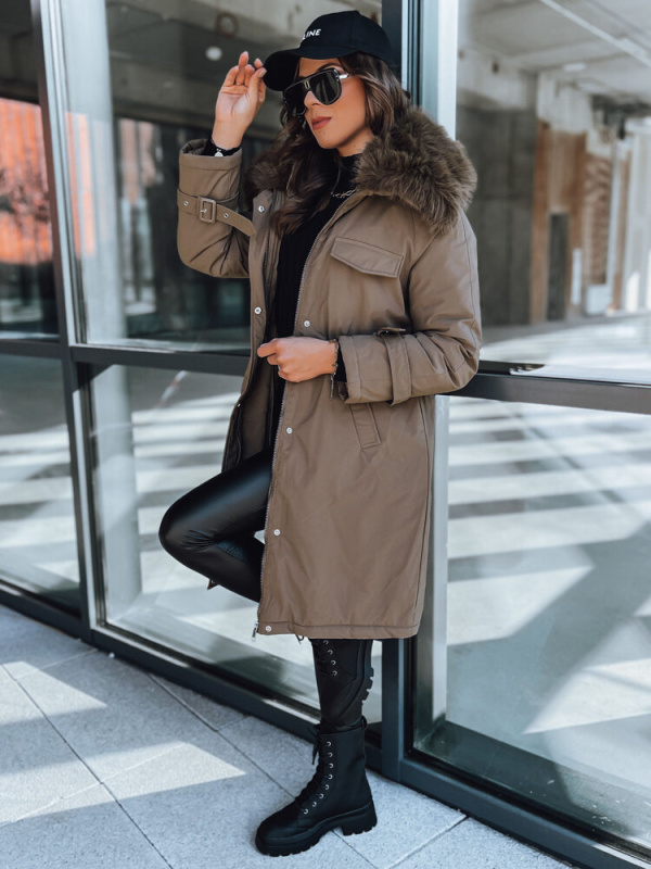 Dámská bunda parka MARBLIS Barva černá DSTREET TY3918 Barva: Zelená, Velikost: L