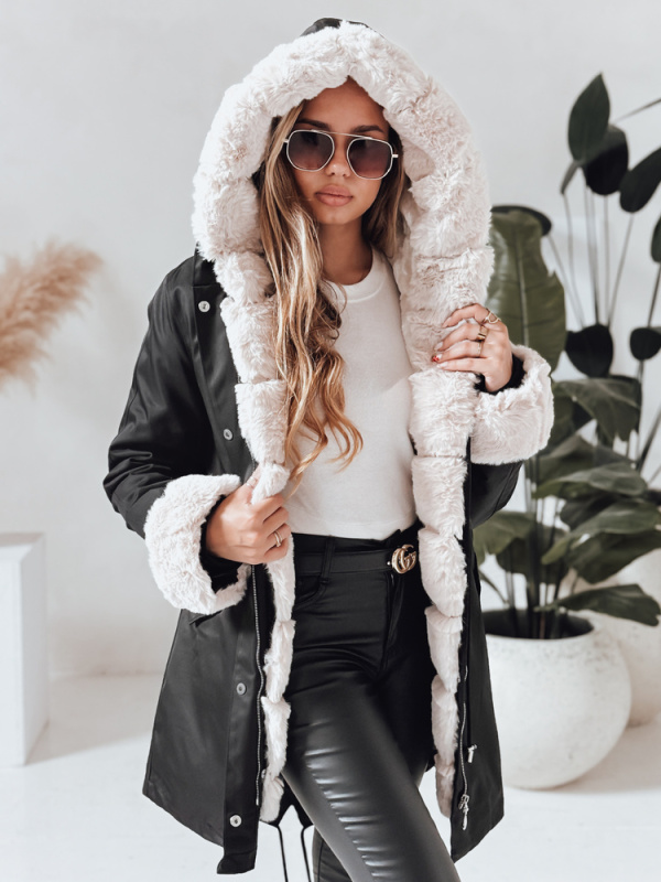 ARCTIC dámská zimní bunda parka černá Dstreet TY3985 Velikost: S
