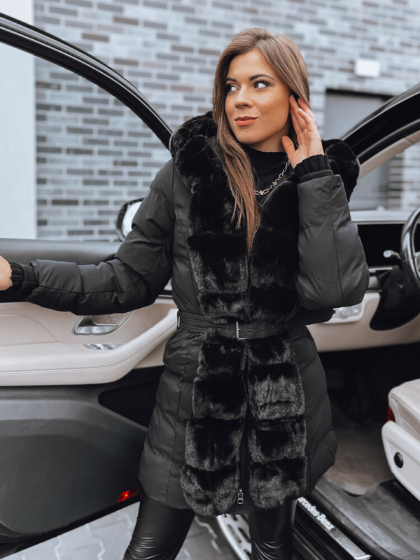 Dámská zimní bunda CLUSTER Barva černá DSTREET TY4030 Barva: Černá, Velikost: XL