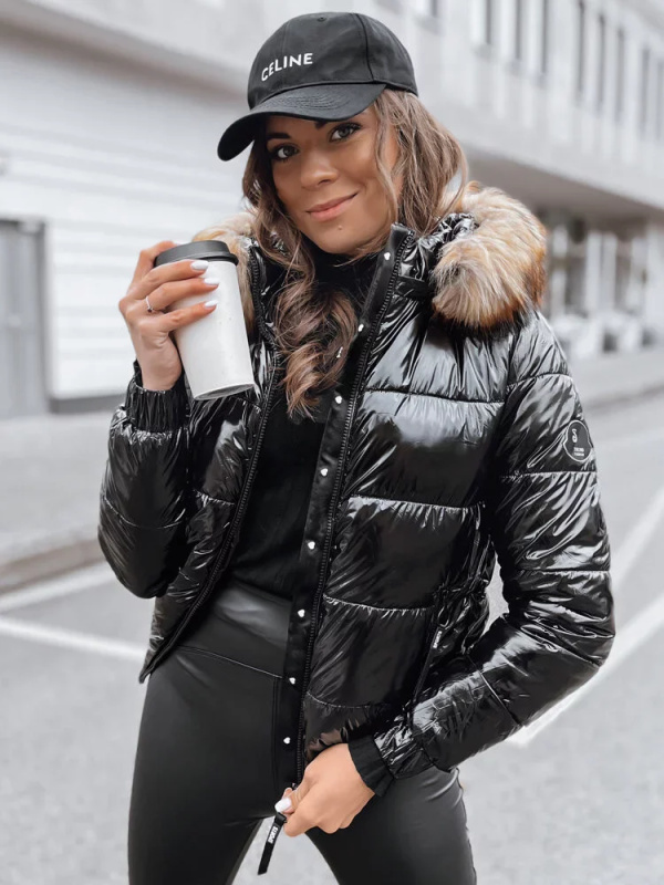 MELANI dámská bunda černá Dstreet TY4034 Velikost: XL