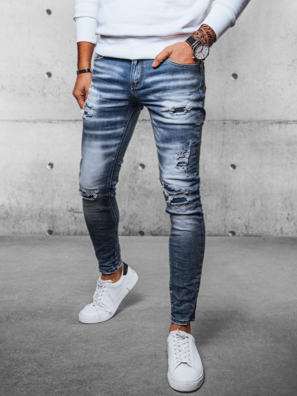 Pánské džíny Barva modrá DSTREET UX4081 Barva: Modrá - světle, Velikost: 30/44