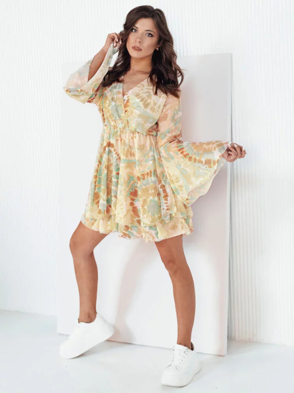 FLOWNESA mini šaty vícebarevné Dstreet EY2454 Univerzální