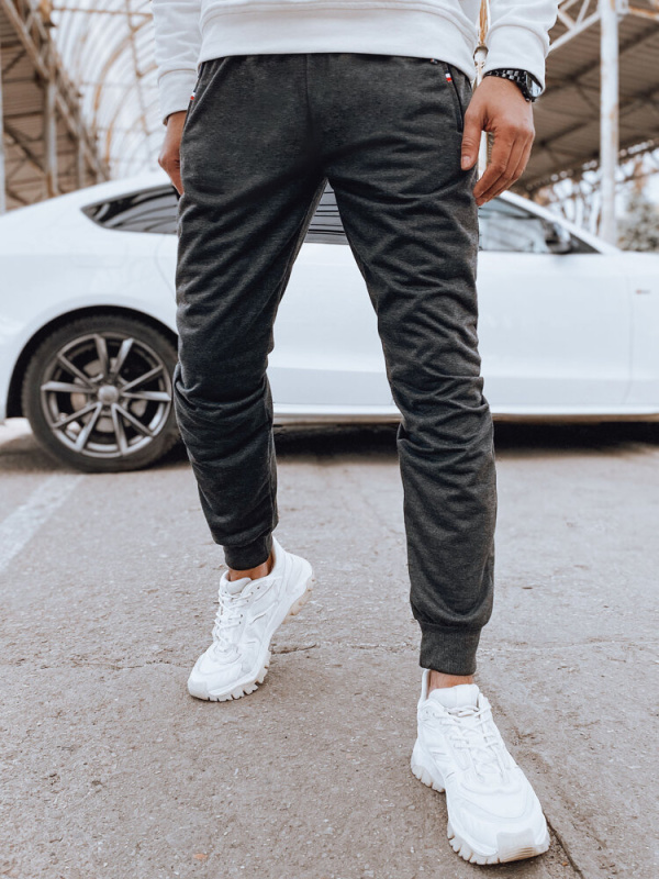 Pánské joggery, tmavě šedé, Dstreet UX4123 M/L
