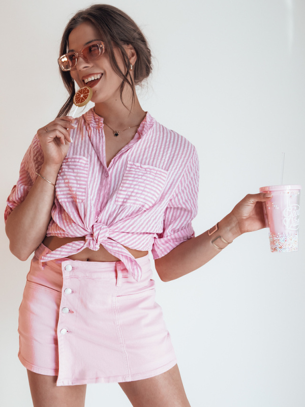 Dámské šortky SUMERLUXE Dstreet SY0337 Barva: Růžová, Velikost: M