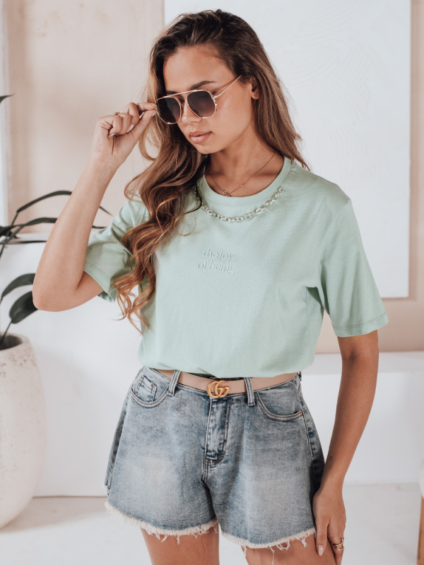 Dámské džínové šortky JEANSGLOW Dstreet SY0333 Barva: Modrá - světle, Velikost: XS