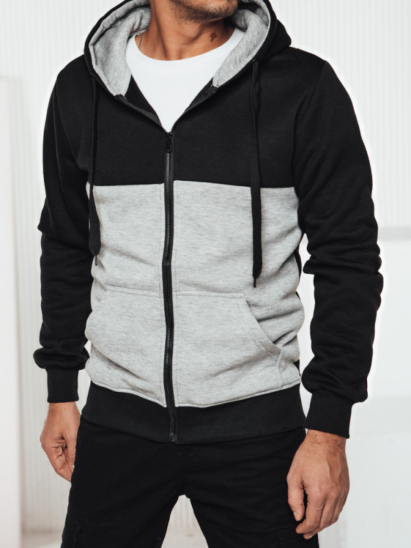 Pánská černá mikina Dstreet BX5824 M