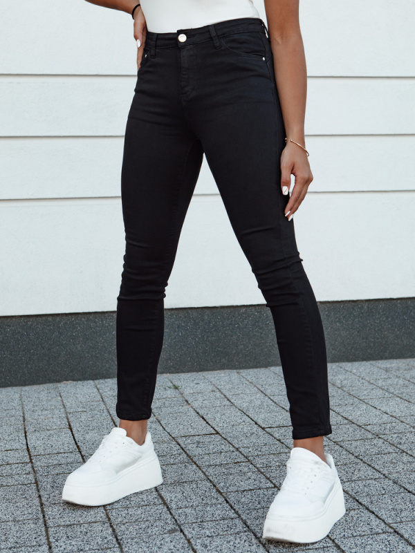 Dámské džíny slim fit ACORN černé Dstreet UY2156 s27