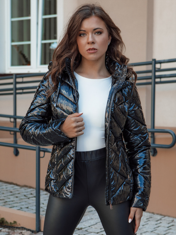 Dámská zimní prošívaná bunda PATIS černá Dstreet TY4531 Velikost: XL