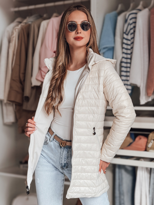 Dámská oboustranná bunda MOTOROMI Dstreet TY4848 Barva: Bílá, Velikost: M