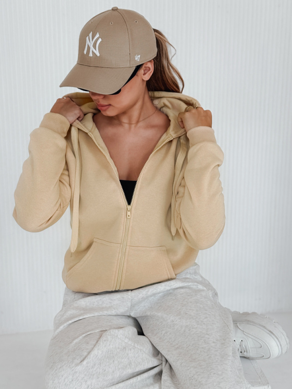 Dstreet Dámská mikina s kapucí VICTORIA BY1391 Barva: Oranžová, Velikost: S