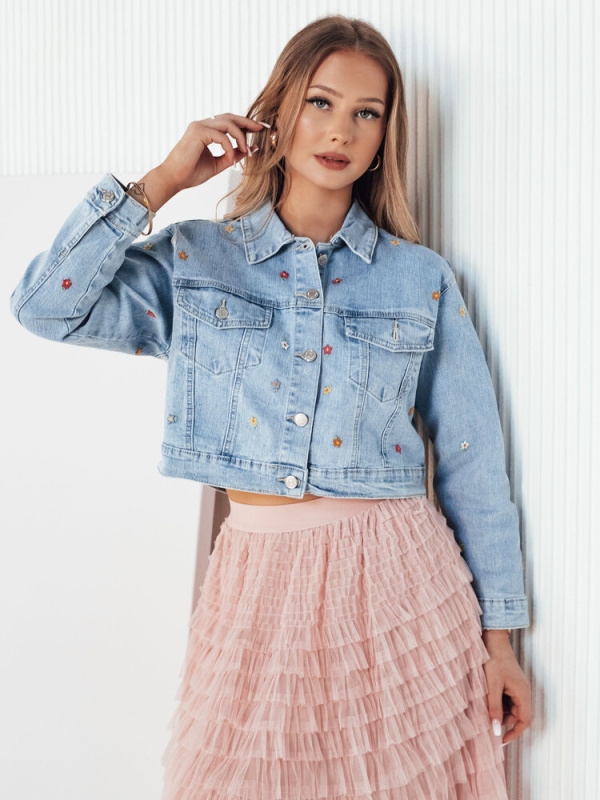 FINSEI dámská džínová bunda modrá Dstreet TY4166 S