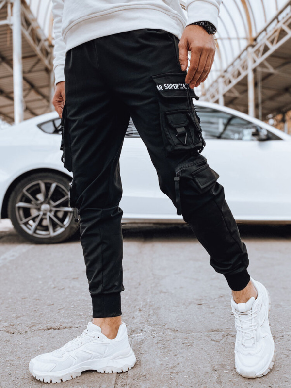 Pánské černé cargo kalhoty Dstreet UX4218 XXL