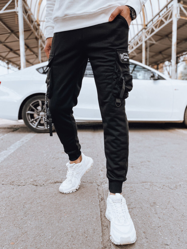 Pánské černé cargo kalhoty Dstreet UX4203 M