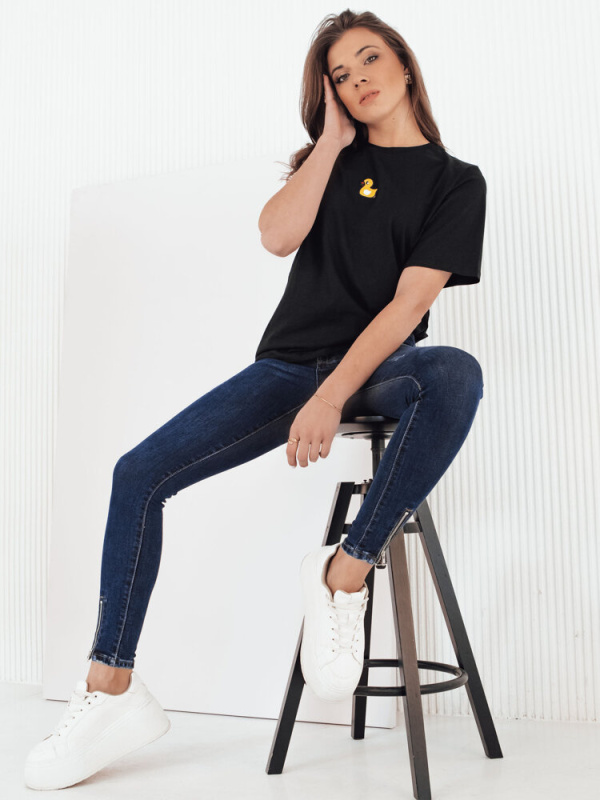 Dámské džíny trubky CANOS Barva tmavě modrá DSTREET UY1959 Barva: Modrá, Velikost: L