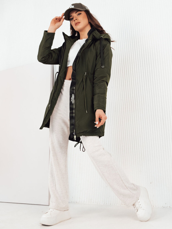Dámská bunda parka VERCHA Barva černá DSTREET TY4259 Barva: Zelená, Velikost: M