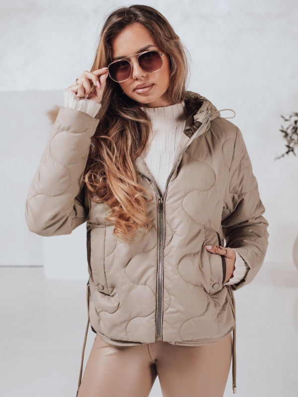 Béžová dámská bunda Dstreet TY4238 L