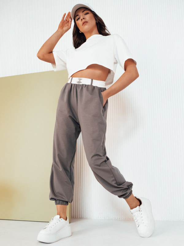 Dámské kalhoty MINAM Dstreet UY2012 Barva: Šedá - světle, Velikost: L