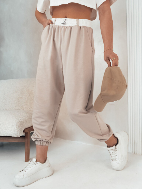 Dámské kalhoty MINAM Dstreet UY2012 Barva: Béžová, Velikost: M