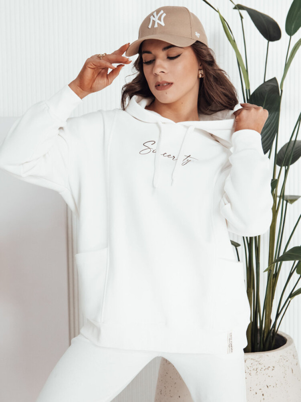 Dámská mikina Dstreet BY1278 Barva: Bílá, Velikost: S