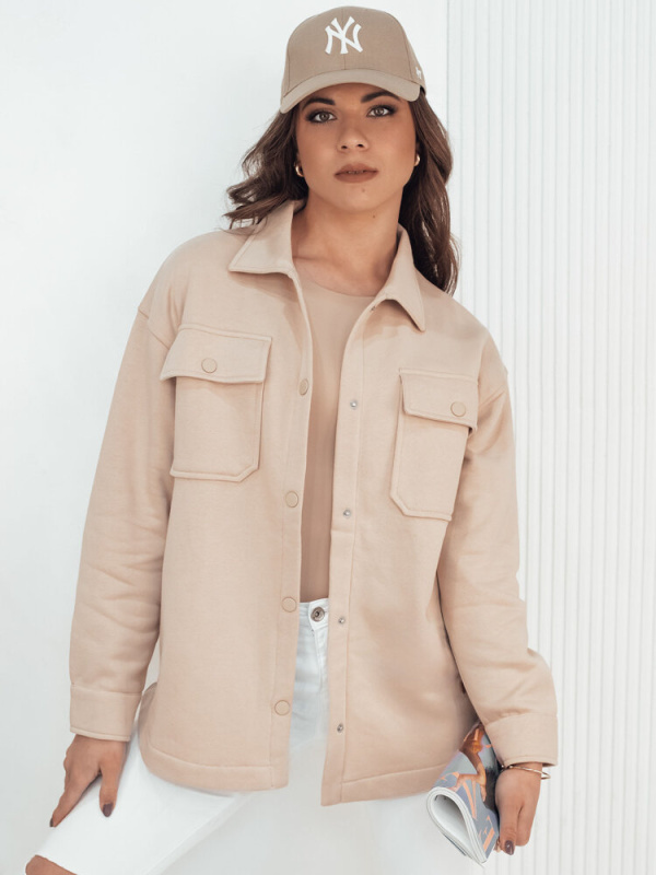 Dámská přechodová bunda VELARA Barva Bílý DSTREET TY4299 Barva: Béžová, Velikost: S