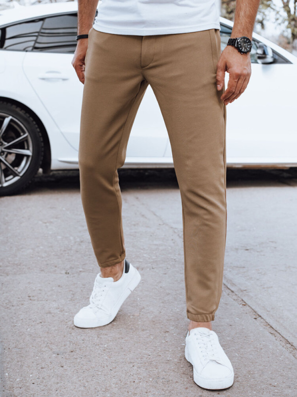 Pánské kalhoty Dstreet UX4263 Barva: Hnědá, Velikost: XL