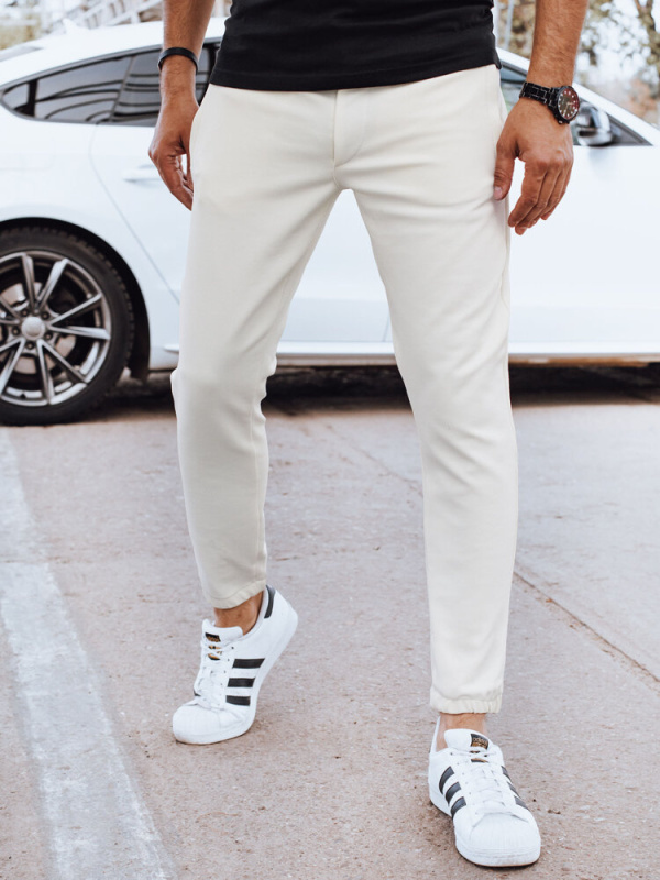 Dstreet UX4264 ecru pánské joggery XXL