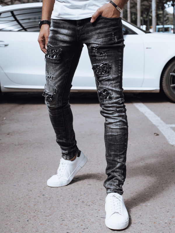 Pánské černé džínové kalhoty Dstreet UX4328 34/48