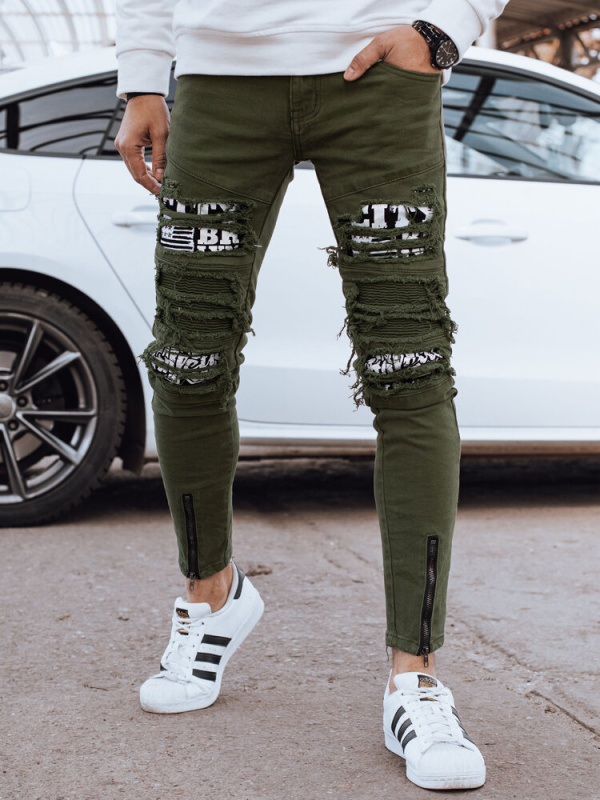 Pánské džíny Dstreet UX4334 Barva: Zelená, Velikost: 34/48