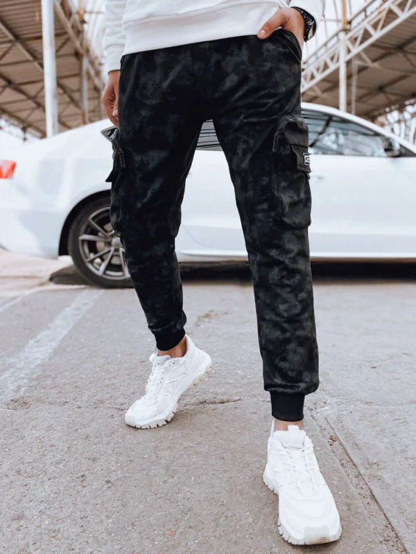 Pánské černé cargo kalhoty Dstreet UX4362 L