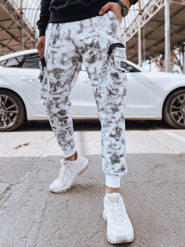 Pánské kalhoty Dstreet UX4362 Barva: Bílá, Velikost: XL