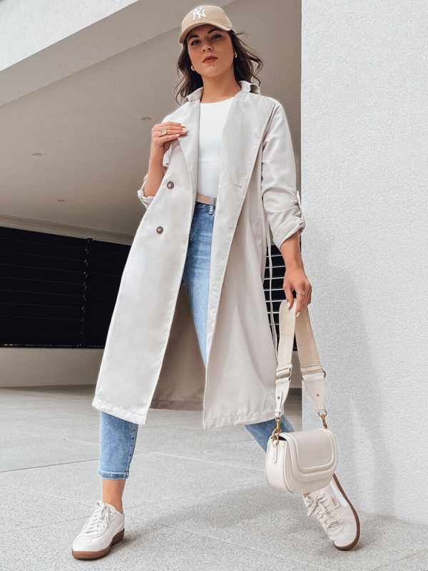 BINCIA dámská parka bílá Dstreet TY4338 Velikost: L