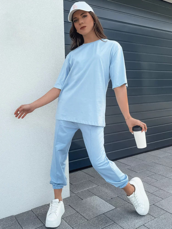 RIZNA dámská tepláková souprava modrá Dstreet AY1034 M