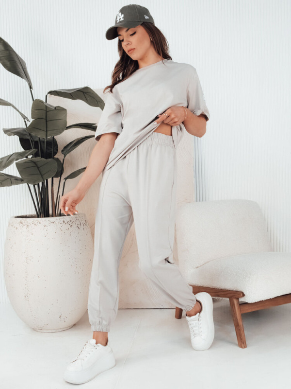 RIZNA dámská tepláková souprava šedá Dstreet AY1033 S