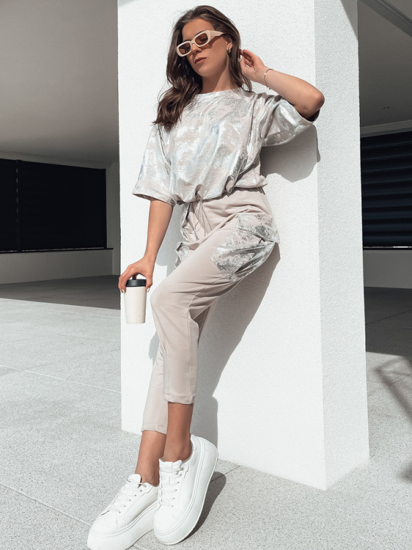 Dámská souprava BIRWEKI béžová Dstreet AY1048 Velikost: L