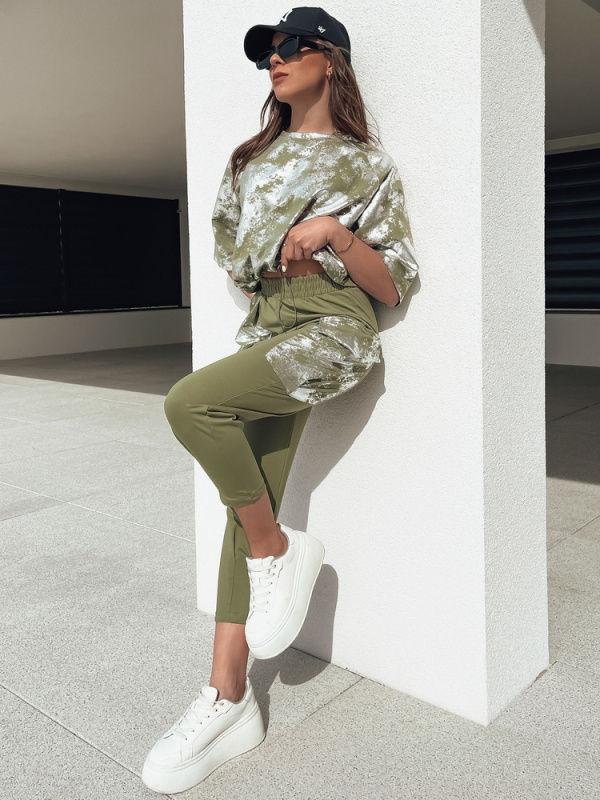 BIRWEKI khaki dámský set Dstreet AY1047 Velikost: M
