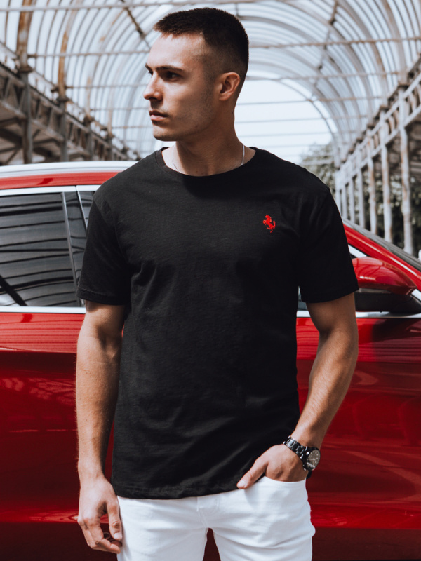 Pánské černé tričko Dstreet RX5571 XXL