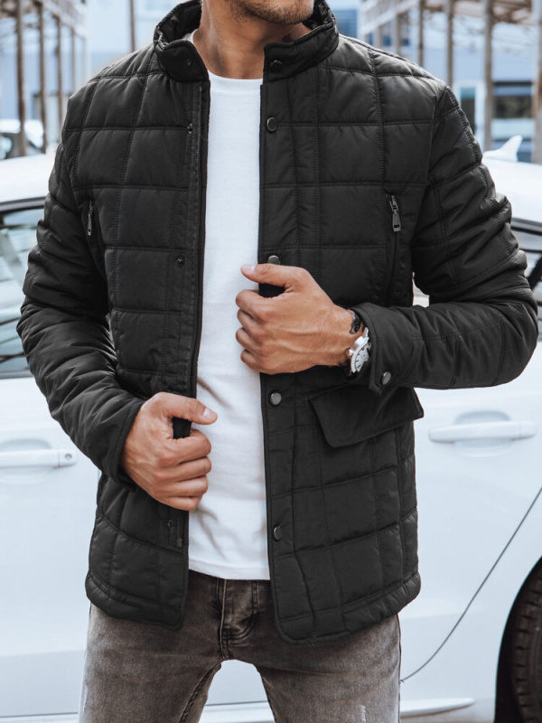 Pánská přechodná bunda černá Dstreet TX4695 M/48