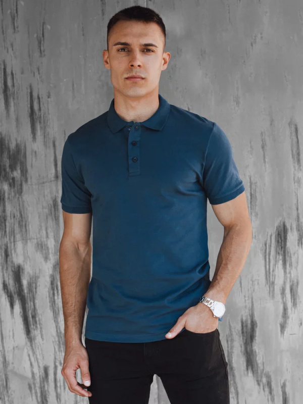 Pánské modré polo triko Dstreet PX0603 XXL