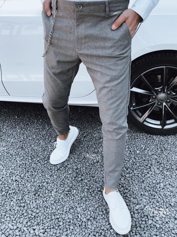 Tmavě šedé pánské kalhoty Dstreet UX4409 s36
