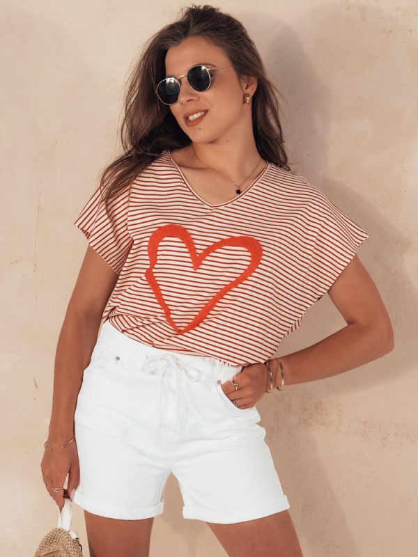 Dámské šortky Dstreet SY0389 Barva: Bílá, Velikost: XS