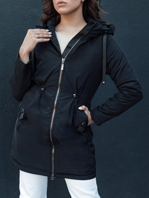Dámská parka s kapucí GROLIN černá Dstreet TY4413 XL