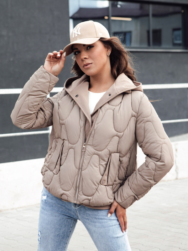 Dámská zimní bunda WINDGLAM velbloudí Dstreet TY4421 L