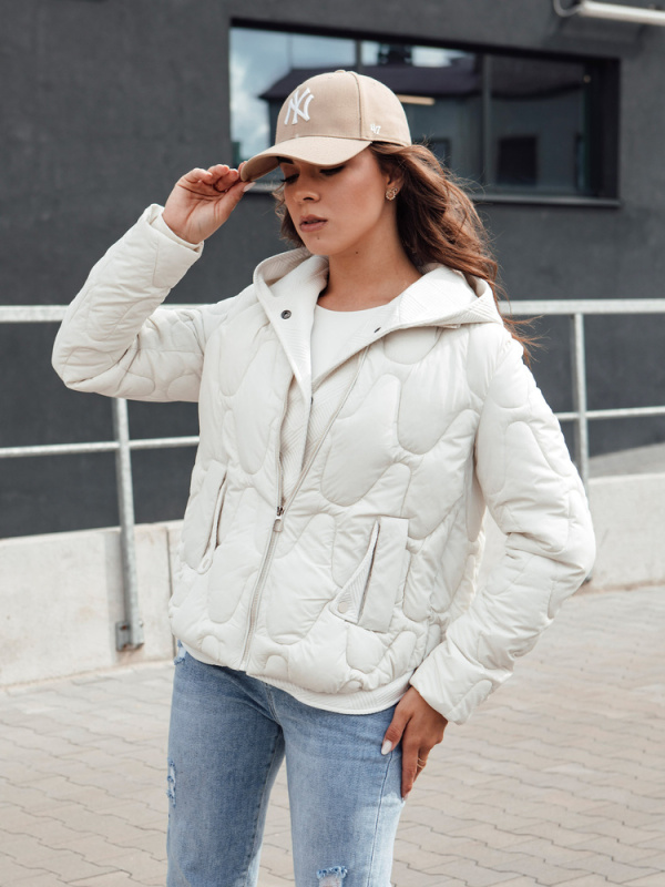 Dámská zimní bunda WINDGLAM bílá Dstreet TY4422 M