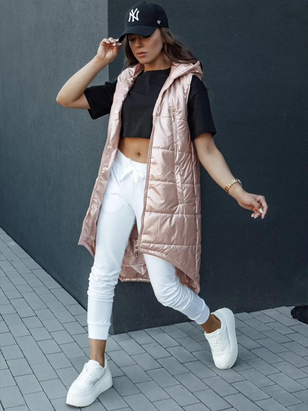 Dámská prošívaná vesta MERIS fialová Dstreet TY4424 XL